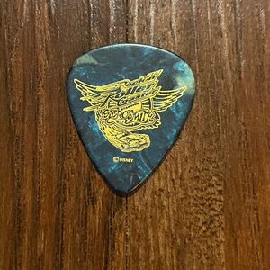 Disney Aerosmith Rock N Roller Coaster Blue Marble Guitar Pick